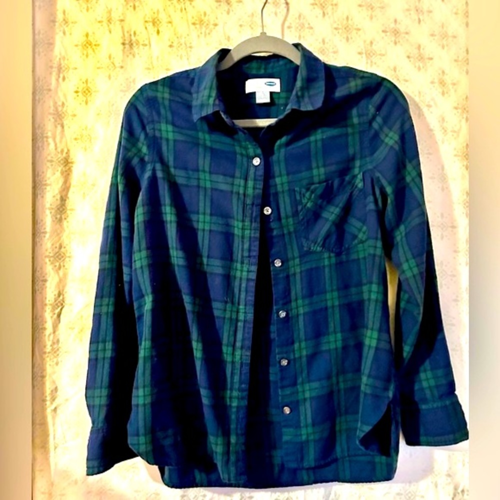 Old Navy girls button up flannel